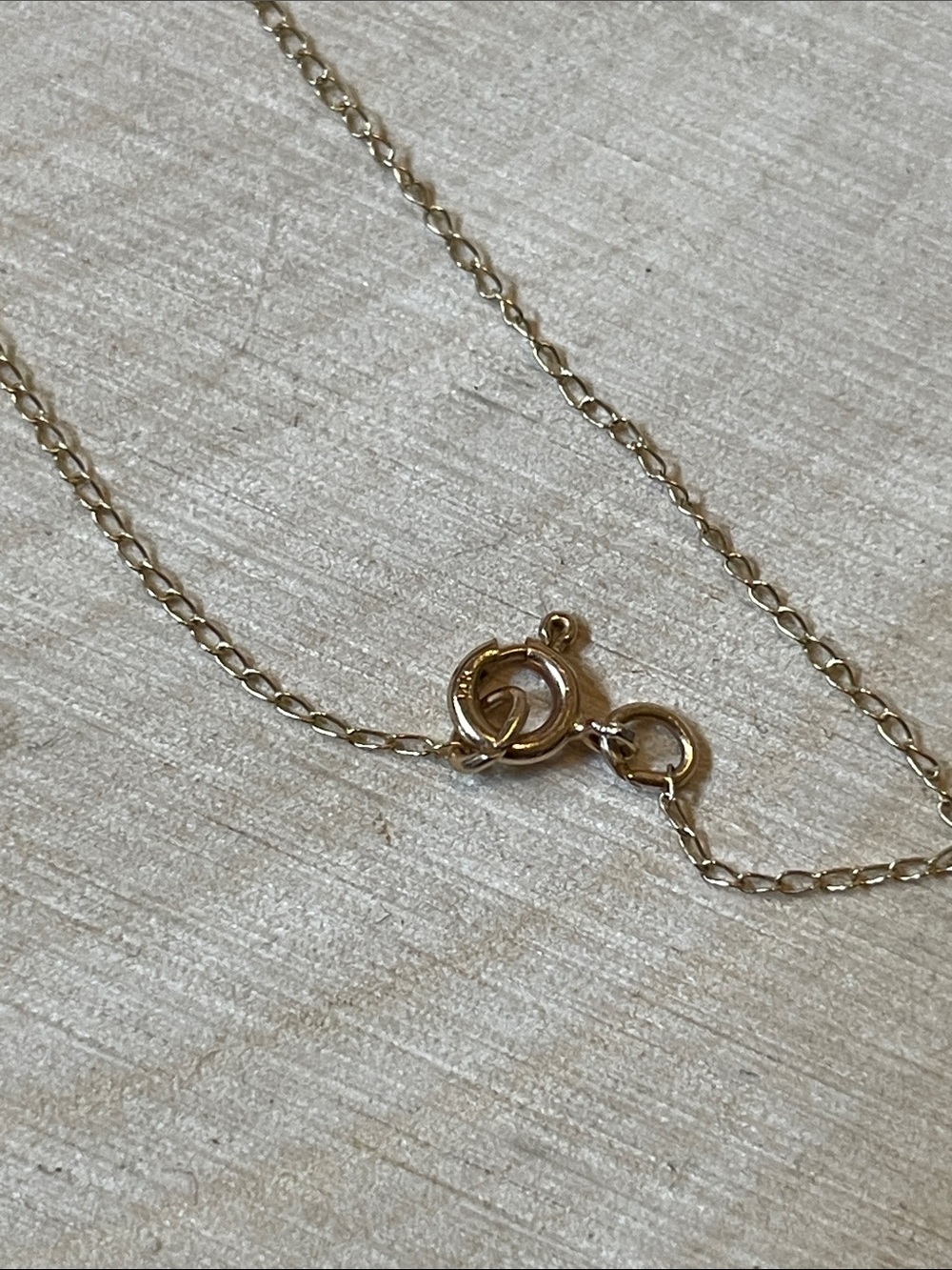 14k Gold Tiny .015ct Solitaire Pendant Necklace - Picture 6 of 7